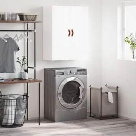Glossy white wall cabinet 69.5x34x90 cm by , Sideboards - Ref: Foro24-828398, Price: 79,34 €, Discount: %