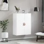 Glossy white wall cabinet 69.5x34x90 cm by , Sideboards - Ref: Foro24-828398, Price: 79,34 €, Discount: %