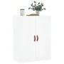Glossy white wall cabinet 69.5x34x90 cm by , Sideboards - Ref: Foro24-828398, Price: 79,34 €, Discount: %