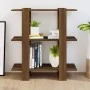 Regal/Trennwand Eiche Braun 80x30x87 cm von , Bücherregale und Regale - Ref: Foro24-813580, Preis: 48,28 €, Rabatt: %