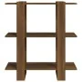 Shelving / room divider brown oak 80x30x87 cm by , Bookcases and shelves - Ref: Foro24-813580, Price: 48,90 €, Discount: %