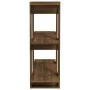 Shelving / room divider brown oak 80x30x87 cm by , Bookcases and shelves - Ref: Foro24-813580, Price: 48,90 €, Discount: %