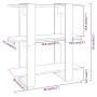 Regal/Trennwand Eiche Braun 80x30x87 cm von , Bücherregale und Regale - Ref: Foro24-813580, Preis: 48,28 €, Rabatt: %
