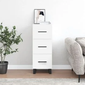 Engineered wood white sideboard 34.5x34x90 cm by , Sideboards - Ref: Foro24-828628, Price: 78,23 €, Discount: %