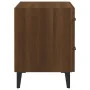 Mesita de noche color roble marrón 40x35x47,5 cm de , Mesitas de noche - Ref: Foro24-817295, Precio: 53,75 €, Descuento: %