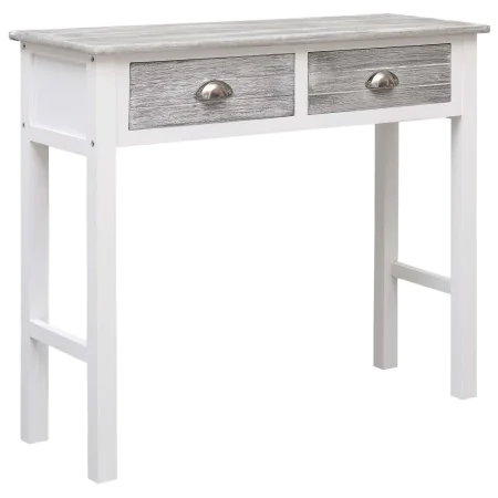 Gray wooden console table 90x30x77 cm by , Side tables - Ref: Foro24-284143, Price: 135,39 €, Discount: %