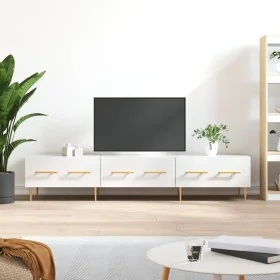 TV-Möbel aus glänzend weißem Ingenieurholz, 150x36x30 cm. von , TV-Möbel - Ref: Foro24-829142, Preis: 100,58 €, Rabatt: %
