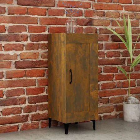 Ingenieurholz-Vitrine, geräucherter Eichenholz-Look, 34,5x34x90 cm. von , Sideboards - Ref: Foro24-817435, Preis: 55,25 €, Ra...