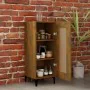 Ingenieurholz-Vitrine, geräucherter Eichenholz-Look, 34,5x34x90 cm. von , Sideboards - Ref: Foro24-817435, Preis: 55,25 €, Ra...