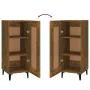 Ingenieurholz-Vitrine, geräucherter Eichenholz-Look, 34,5x34x90 cm. von , Sideboards - Ref: Foro24-817435, Preis: 55,25 €, Ra...