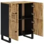 Sideboard with 4 solid mango wood doors 60x33x75 cm by , Sideboards - Ref: Foro24-352917, Price: 149,66 €, Discount: %