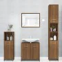Bathroom cabinet made of brown oak plywood, measuring 30x30x183.5cm. by , Bathroom furniture - Ref: Foro24-815521, Price: 83,...