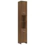 Bathroom cabinet made of brown oak plywood, measuring 30x30x183.5cm. by , Bathroom furniture - Ref: Foro24-815521, Price: 83,...