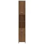 Bathroom cabinet made of brown oak plywood, measuring 30x30x183.5cm. by , Bathroom furniture - Ref: Foro24-815521, Price: 83,...