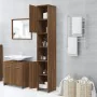 Bathroom cabinet made of brown oak plywood, measuring 30x30x183.5cm. by , Bathroom furniture - Ref: Foro24-815521, Price: 83,...