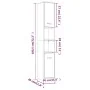 Armario de baño madera contrachapada roble marrón 30x30x183,5cm de , Muebles de baño - Ref: Foro24-815521, Precio: 83,44 €, D...