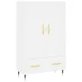 Hoher Schrank aus weißem Ingenieurholz 69,5x31x115 cm von , Sideboards - Ref: Foro24-830300, Preis: 86,91 €, Rabatt: %