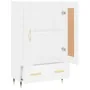 Aparador alto madera de ingeniería blanco 69,5x31x115 cm de , Aparadores - Ref: Foro24-830300, Precio: 86,91 €, Descuento: %