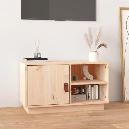 Massives TV-Möbel aus Kiefernholz 70x34x40 cm von , TV-Möbel - Ref: Foro24-818235, Preis: 60,69 €, Rabatt: %