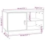 Mueble de TV de madera maciza de pino 70x34x40 cm de , Muebles TV - Ref: Foro24-818235, Precio: 60,69 €, Descuento: %