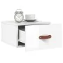 Wall-mounted glossy white bedside table 35x35x20 cm by , Lockers and storage cabinets - Ref: Foro24-829776, Price: 35,22 €, D...
