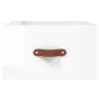 Wall-mounted glossy white bedside table 35x35x20 cm by , Lockers and storage cabinets - Ref: Foro24-829776, Price: 35,22 €, D...