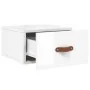 Wall-mounted glossy white bedside table 35x35x20 cm by , Lockers and storage cabinets - Ref: Foro24-829776, Price: 35,22 €, D...