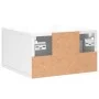Wall-mounted glossy white bedside table 35x35x20 cm by , Lockers and storage cabinets - Ref: Foro24-829776, Price: 35,22 €, D...