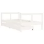 Children's bed frame with drawers made of white pine wood 80x160 cm by , Cribs and beds for children - Ref: Foro24-834415, Pr...