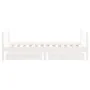 Children's bed frame with drawers made of white pine wood 80x160 cm by , Cribs and beds for children - Ref: Foro24-834415, Pr...
