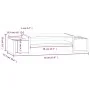 Massiver Kiefernholz-Monitorständer 70x27,5x15 cm von , Computersockel und -erhöhungen - Ref: Foro24-813968, Preis: 36,28 €, ...