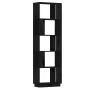 Shelf / room divider in black pine wood 51x25x163.5 cm by , Bookcases and shelves - Ref: Foro24-814048, Price: 68,43 €, Disco...