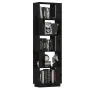 Shelf / room divider in black pine wood 51x25x163.5 cm by , Bookcases and shelves - Ref: Foro24-814048, Price: 68,43 €, Disco...