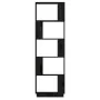 Shelf / room divider in black pine wood 51x25x163.5 cm by , Bookcases and shelves - Ref: Foro24-814048, Price: 68,43 €, Disco...