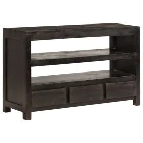 Massives TV-Möbel aus dunkelbrauner Akazie, 90x30x55 cm. von , TV-Möbel - Ref: Foro24-246102, Preis: 183,88 €, Rabatt: %