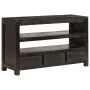 Mueble para TV madera maciza acacia marrón oscuro 90x30x55 cm de , Muebles TV - Ref: Foro24-246102, Precio: 183,53 €, Descuen...