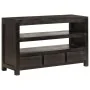 Solid acacia wood TV stand in dark brown, 90x30x55 cm by , TV Furniture - Ref: Foro24-246102, Price: 186,04 €, Discount: %