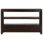 Solid acacia wood TV stand in dark brown, 90x30x55 cm by , TV Furniture - Ref: Foro24-246102, Price: 186,04 €, Discount: %