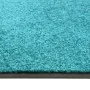 Felpudo lavable azul cian 90x150 cm de , Felpudos - Ref: Foro24-323461, Precio: 69,43 €, Descuento: %