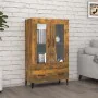 Aparador de madera contrachapada roble ahumado 70x31x115 cm de , Aparadores - Ref: Foro24-817480, Precio: 114,53 €, Descuento: %