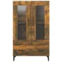 Aparador de madera contrachapada roble ahumado 70x31x115 cm de , Aparadores - Ref: Foro24-817480, Precio: 114,53 €, Descuento: %