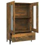 Aparador de madera contrachapada roble ahumado 70x31x115 cm de , Aparadores - Ref: Foro24-817480, Precio: 114,53 €, Descuento: %