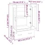 Aparador de madera contrachapada roble ahumado 70x31x115 cm de , Aparadores - Ref: Foro24-817480, Precio: 114,53 €, Descuento: %