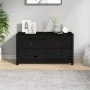 Armario auxiliar madera maciza de pino negro 100x40x54 cm de , Aparadores - Ref: Foro24-821778, Precio: 174,99 €, Descuento: %