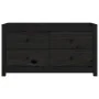 Armario auxiliar madera maciza de pino negro 100x40x54 cm de , Aparadores - Ref: Foro24-821778, Precio: 174,99 €, Descuento: %