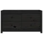 Solid black pine wood auxiliary cabinet 100x40x54 cm by , Sideboards - Ref: Foro24-821778, Price: 174,99 €, Discount: %