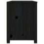 Solid black pine wood auxiliary cabinet 100x40x54 cm by , Sideboards - Ref: Foro24-821778, Price: 174,99 €, Discount: %