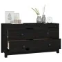 Armario auxiliar madera maciza de pino negro 100x40x54 cm de , Aparadores - Ref: Foro24-821778, Precio: 174,99 €, Descuento: %