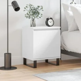 Nachttisch aus weißem Ingenieurholz 40x30x50 cm von , Nachttische - Ref: Foro24-826844, Preis: 41,62 €, Rabatt: %