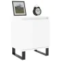 Engineered wood white bedside table 40x30x50 cm by , Nightstands - Ref: Foro24-826844, Price: 41,59 €, Discount: %